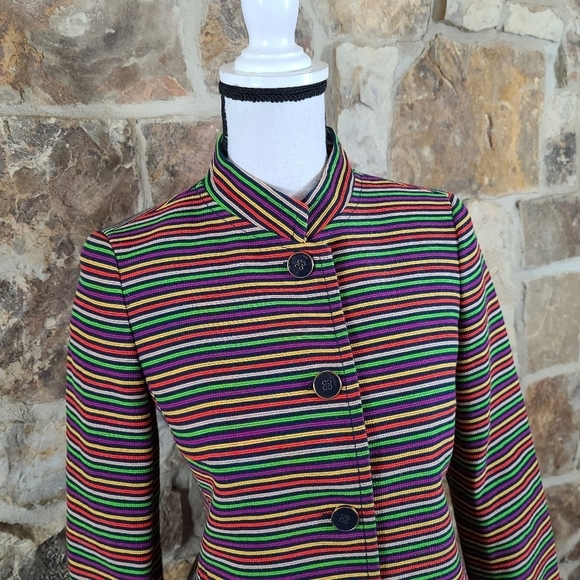 Talbots 2 4 Striped Skirt Suit Set - Picture 4 of 11